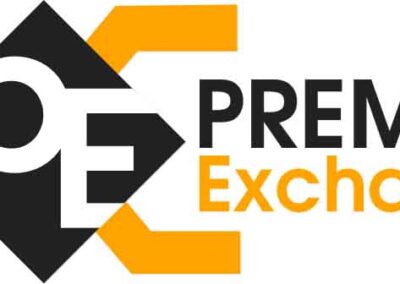 Premiere Exchange Crypto - logo design
