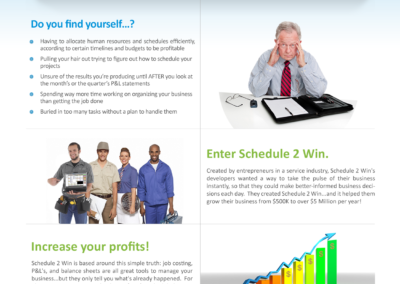 Schedule to Win - web page design