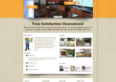 Mr. Done Right Handyman-Austin - web page design
