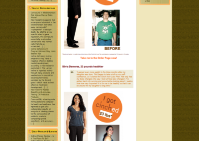 Super Easy Diet - sales landing page design